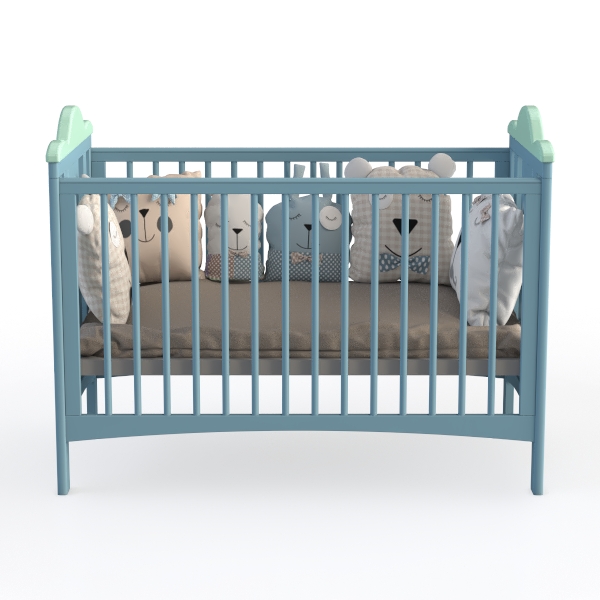 Baby crib 085 - blue