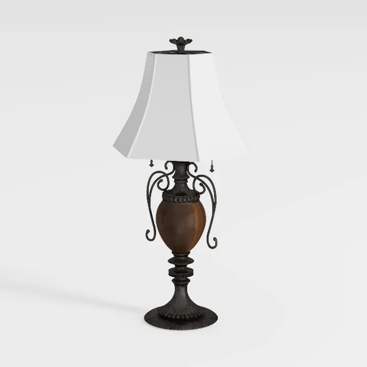 Tiffany Style Lamp 8", Yellow Stained Glass Lamp