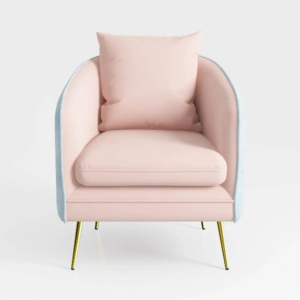 single sofa-Morandi pink