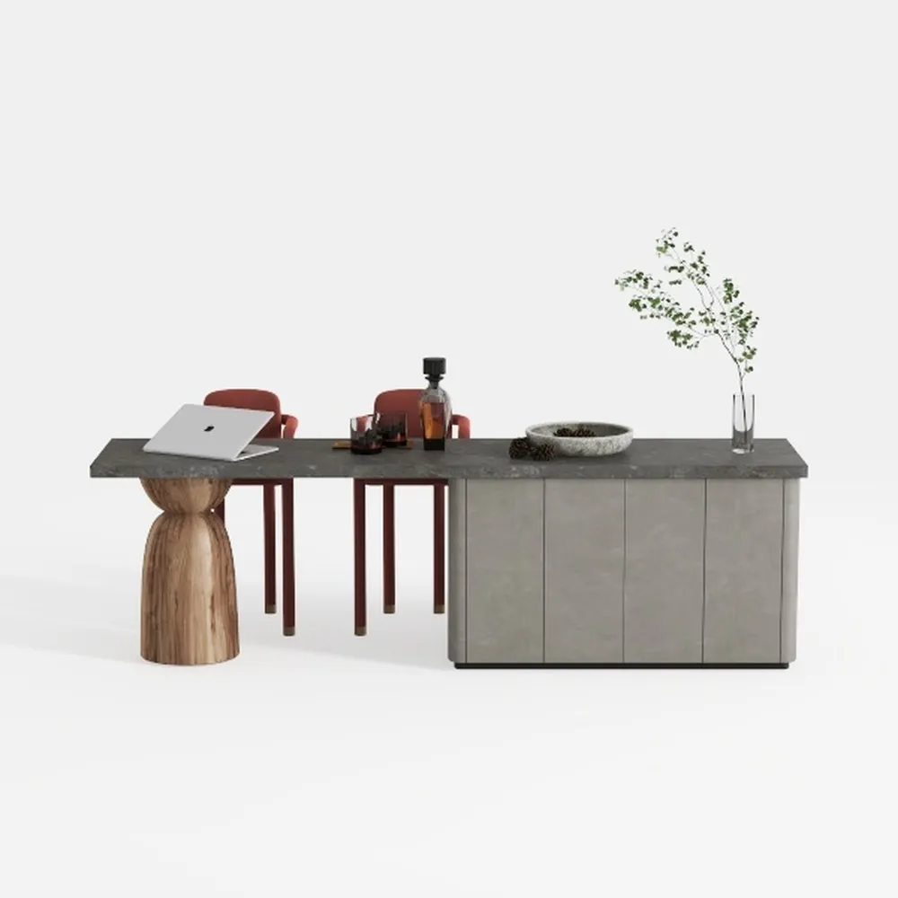 Generico Elegante Set di Tavolo e sedie da Bar - Robusto Mobile da Pranzo con Struttura in Metallo per Cucina, Soggiorno e Sala da Pranzo - Tavolo da Bar Compatto con sedie (47,5 x 20 x 41,5 Pollici)