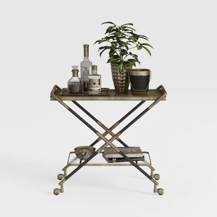 Tribesigns Industrial End Side Table with Storage