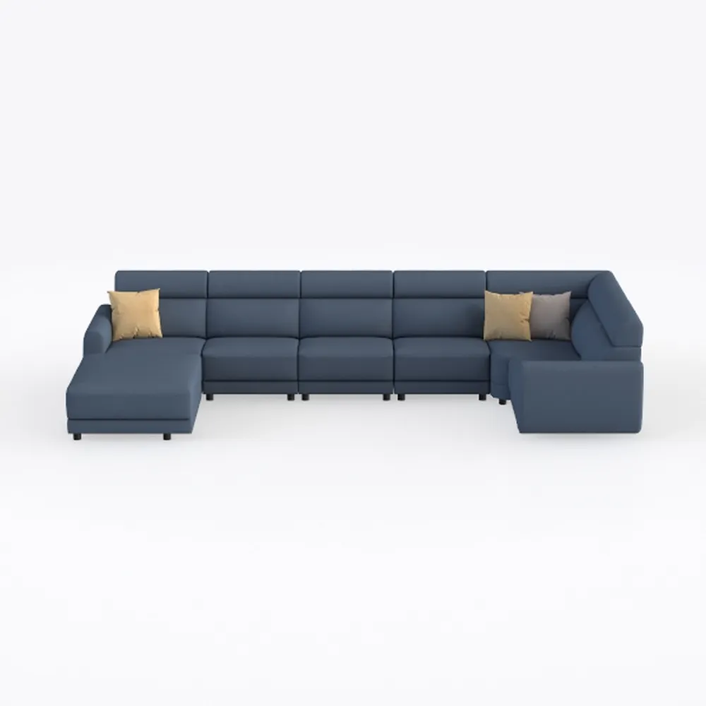 OPAHDN Modern L-Shape Modular Sectional Sofa for T