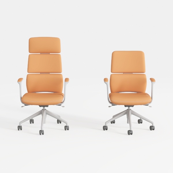 Office Chair Leather High Back Home Desk Chair for