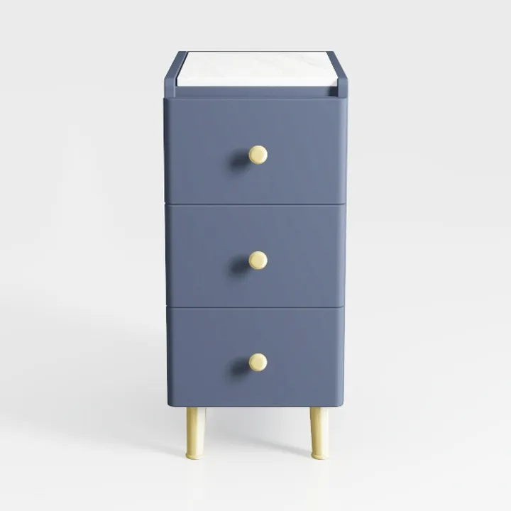 Narrow Nightstand with Drawers, Narrow Side Table