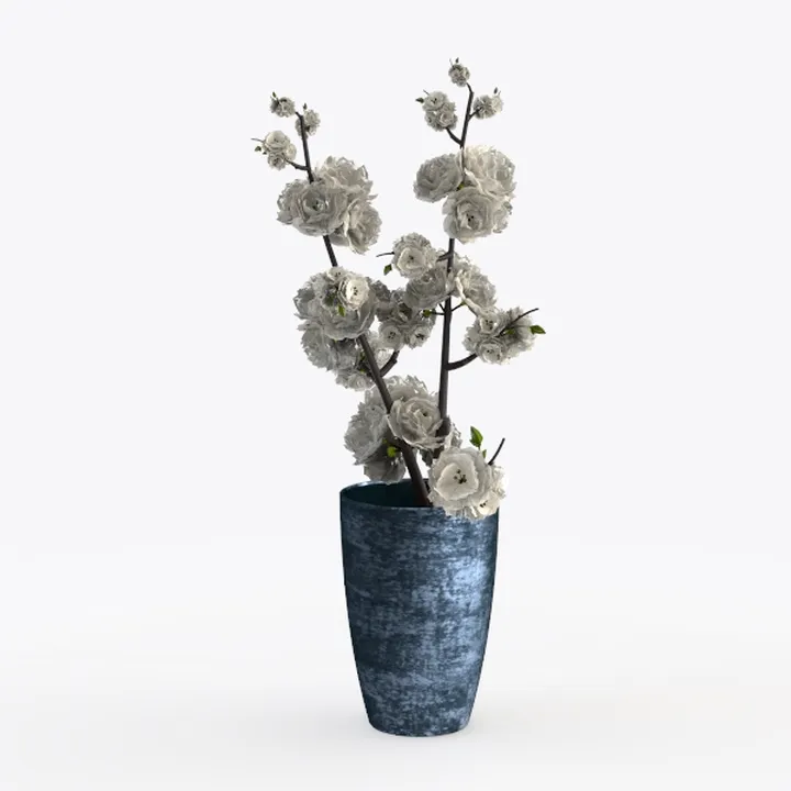 Large Rustic Ceramic Black Vase,15.7 Inch Tall