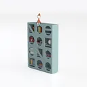 47" Display Storage Cabinet with LED Light，Pantry Left 45 Degree View