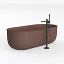 Premier Copper Products BTR45DB Japanese Style Left 45 Degree View