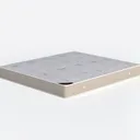 Minimalist Fabric Mattress High Density Comfort 3D Model Left 45 Degree View