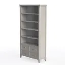 AIEGLE Large Kitchen Hutch Cabinet, Storage Left 45 Degree View