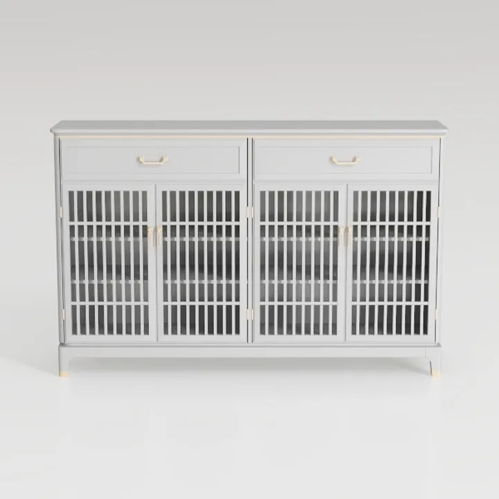 Homsee Buffet Sideboard Storage Cabinet with Glass