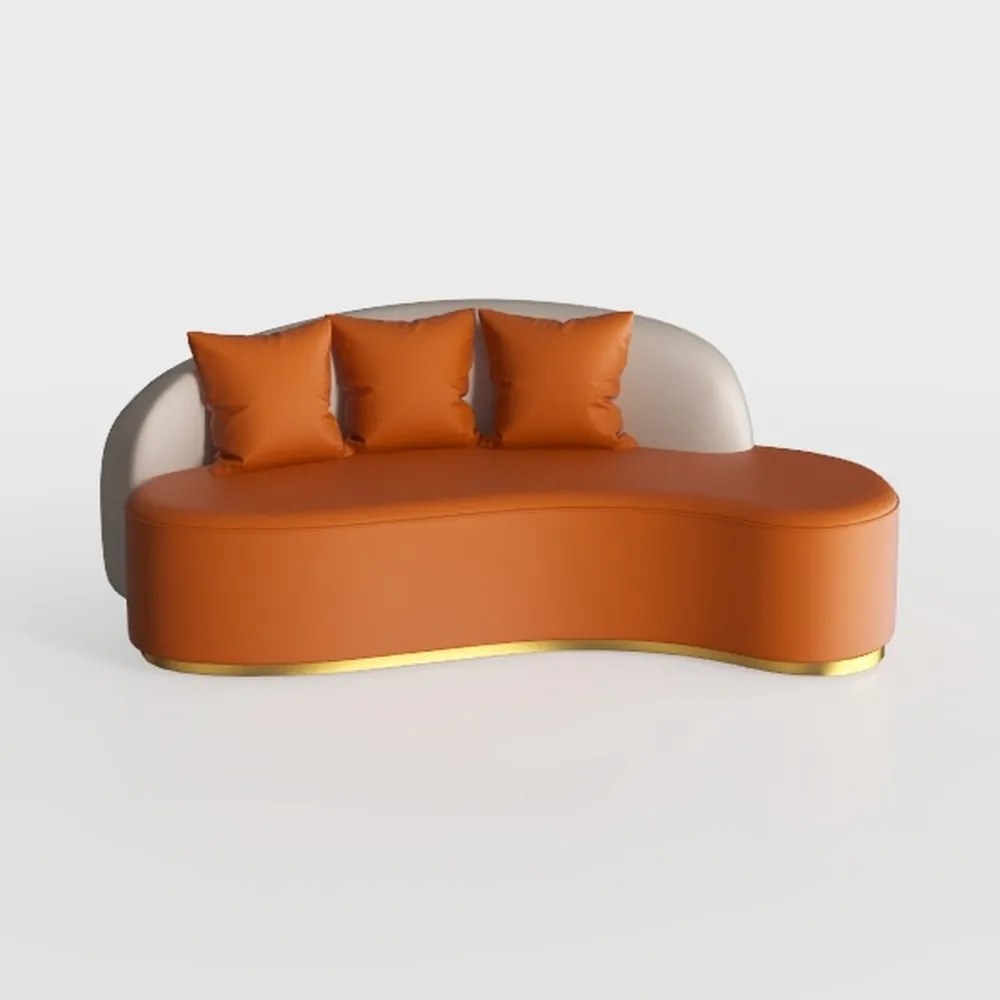 Curved Couch Sets - Solid Wood Sectional Sofa Set