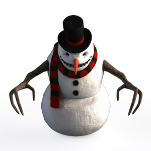snowman monster-Halloween