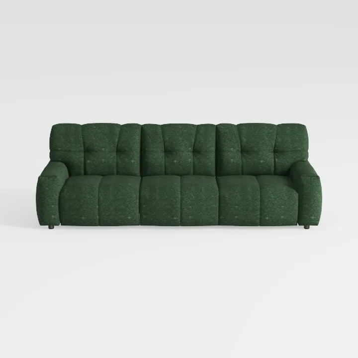 81.89" Sofa Comfy 3 Seat Sofa Tufted Chenille