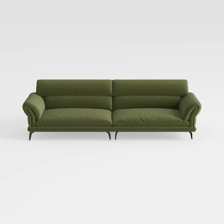 75.5” Convertible Futon Sofa Bed, Linen Flannel