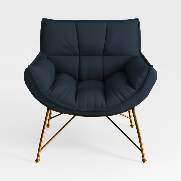 Modern Rocking Chair with Ottoman, Upholstered Gli