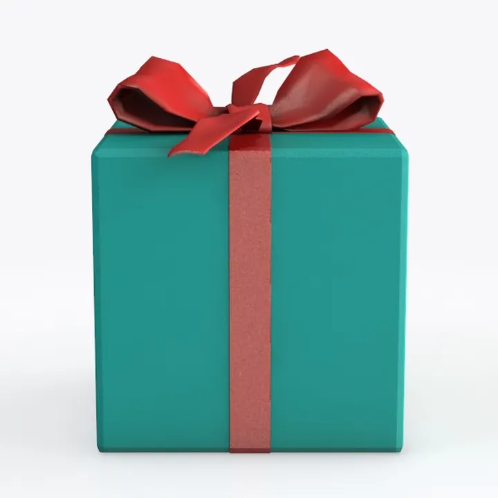 Gift wrapped box