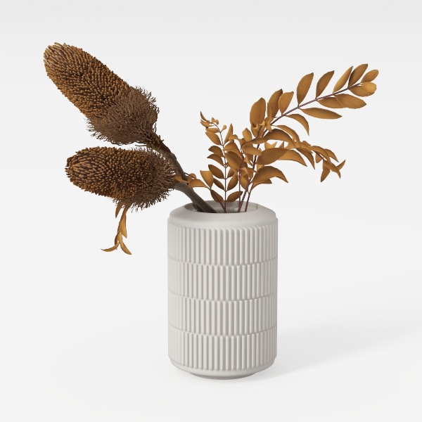 SIDUCAL Ceramic Decorative Flower Vase | 6 Inch