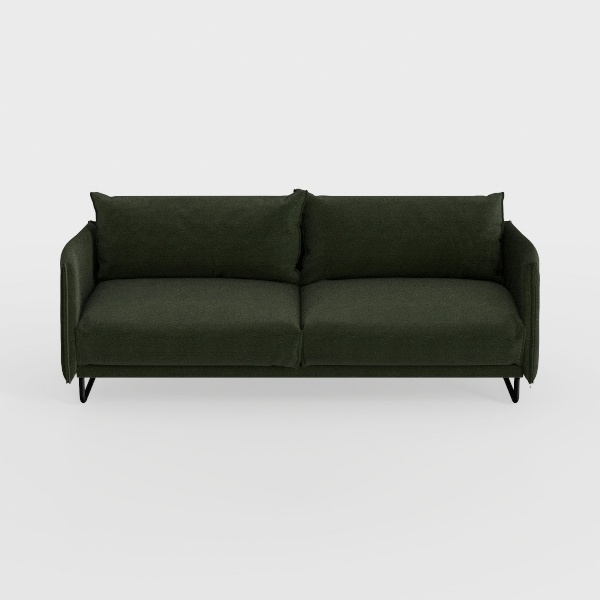 GMLFVUIPLJ Modern Mid-Century Tufted Loveseat, Dar