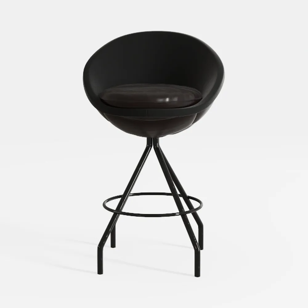 Adjustable Rolling Stool with Back - 300LBS Weight