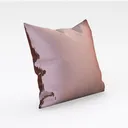 Minimalist Blush Fabric Throw Pillow 3D Model Right 45 Degree View