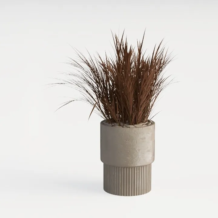 Vintage Home Decor Vase, Brown Resin Vase for