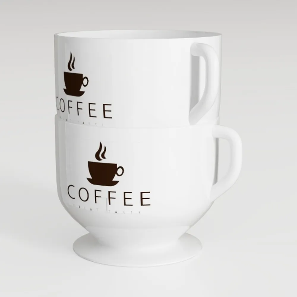 famiware Coffee Mugs for 4, 12 oz Mug Set
