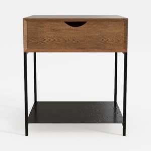 VECELO Nightstand with Storage Drawer, End/Side