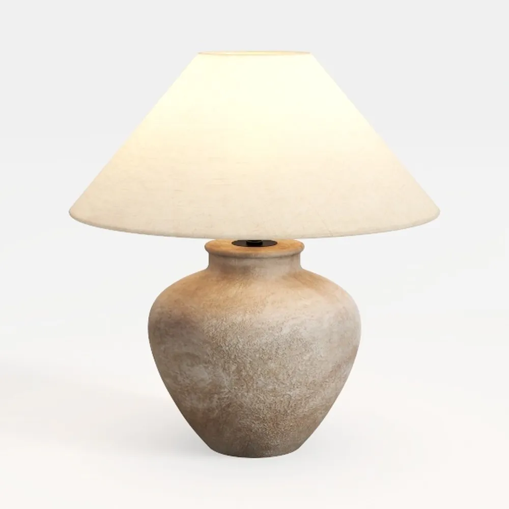 Farmhouse Table Lamp White Ceramic Lamps Rustic