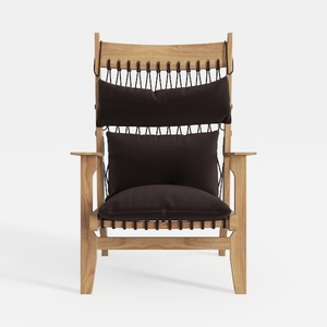 Outdoor Patio Acacia Wood Frame Stationary Beach C