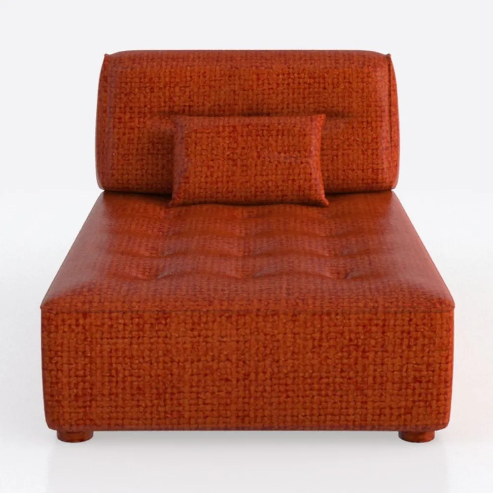 Chaise Lounge Chair Indoor with 2 Pillows, Leisure