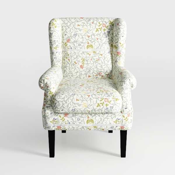 Eucalyptus Leaves Office Chair Covers with Armrest