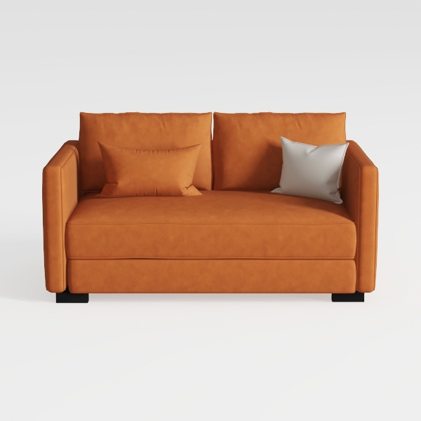 90” L Shaped Convertible Sleeper Sofa Bed, Pull