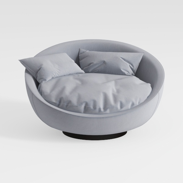 [Video] Welike Swivel Accent Barrel Modern Grey