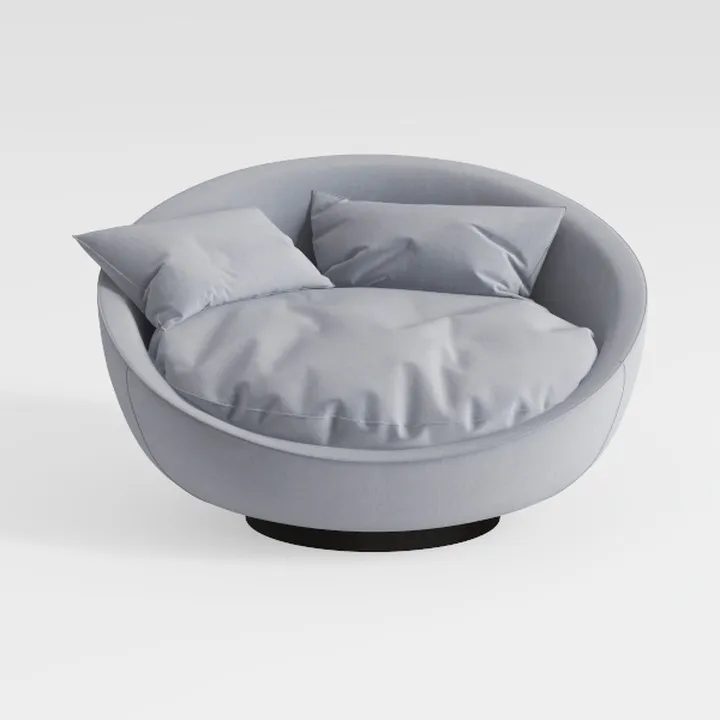 [Video] Welike Swivel Accent Barrel Modern Grey