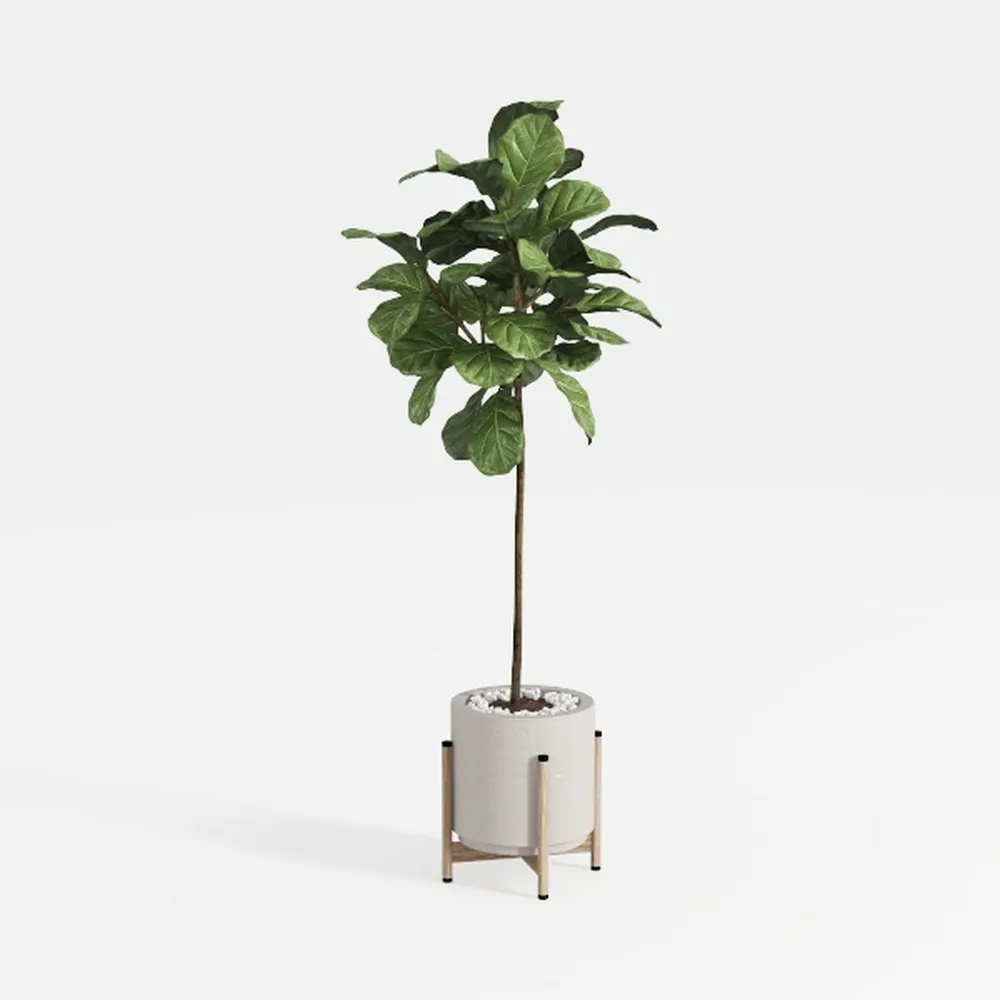 Sunnydaze Fake Olive Tree - 7ft Tall Faux Olive