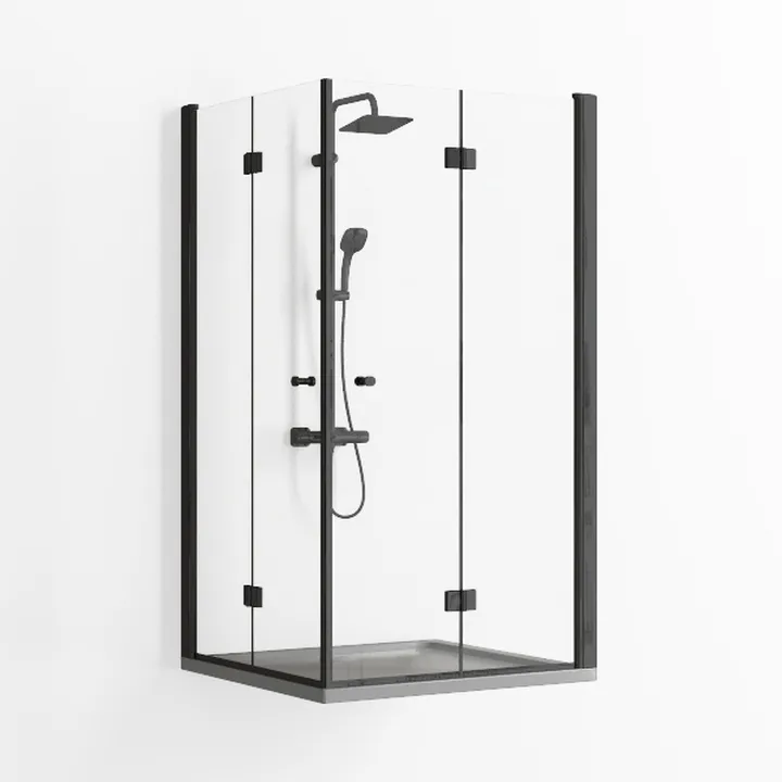 Sunrosa Corner Sliding Shower Enclosure 34" x 34"