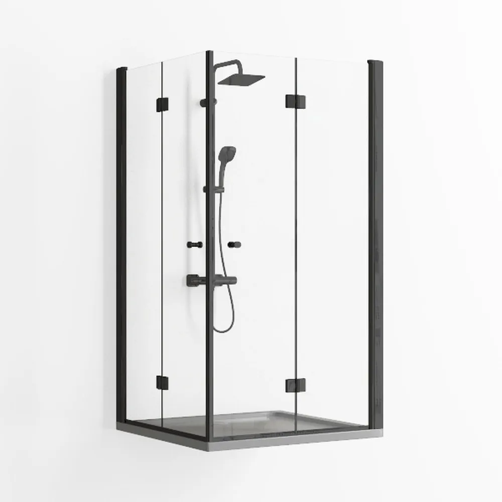 Sunrosa Corner Sliding Shower Enclosure 34" x 34"