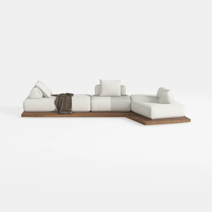 Jennifer Taylor Ventana 116" Modern Pillow Arm Fea