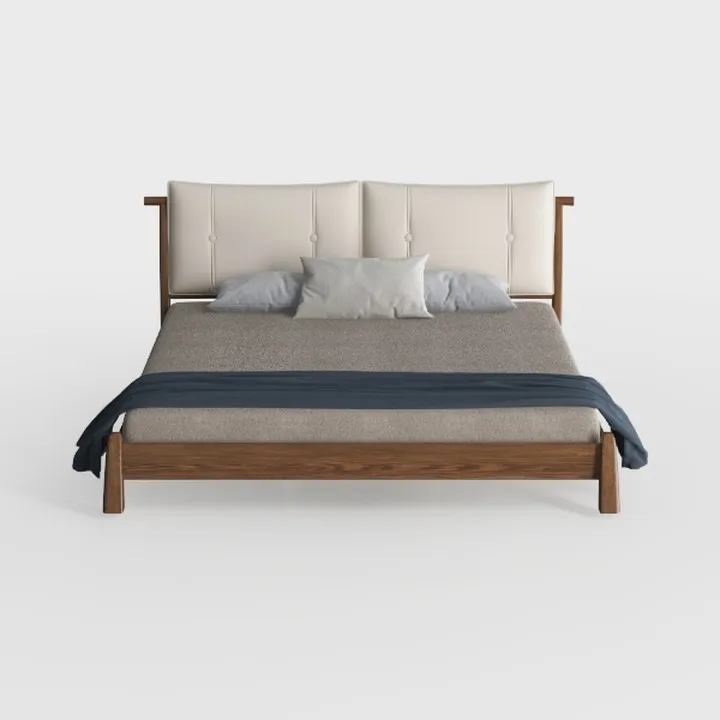 BOWERY HILL Mid-Century Upholstered Fabric King Si