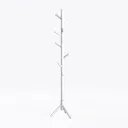 Pipishell Sturdy Wooden Coat Stand, 3 Adjustable Left 45 Degree View
