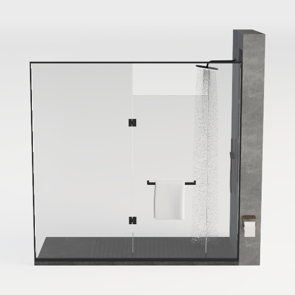 60&quot; W x 76&quot; H Double Sliding Shower Door in