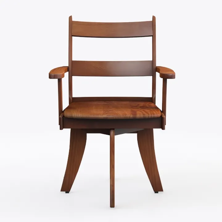 Major-Q 9059209 Sedia a Dondolo in Legno con Finitura in Noce Scuro, 114,3 cm, Rustico, Stile Tradizionale