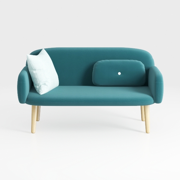 Great Deal Furniture Jordan Modern Fabric Loveseat