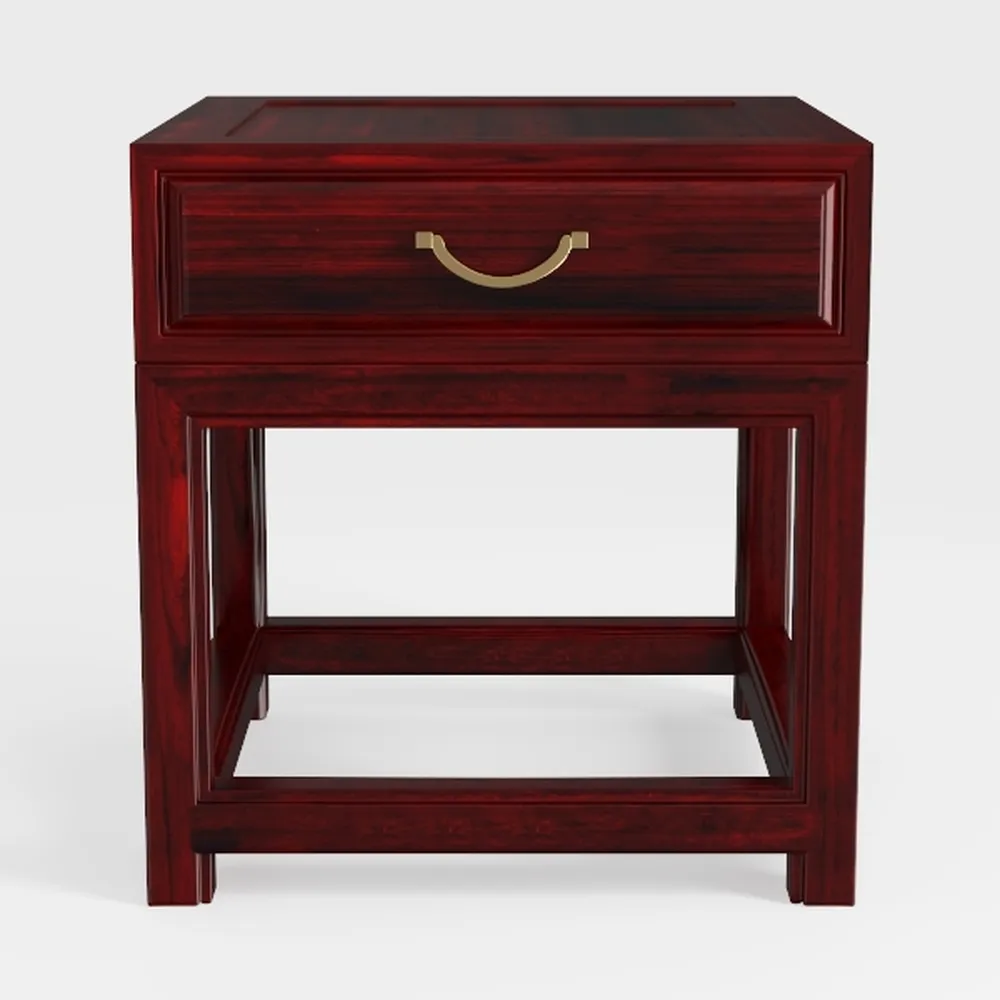 Benjara Benzara Wooden Night Stand with Drawer and