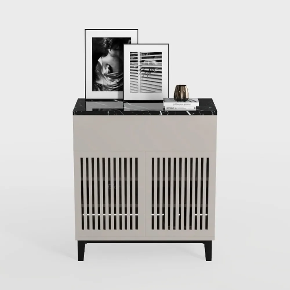 32 Inch Fluted Sideboard Buffet Cabinet with