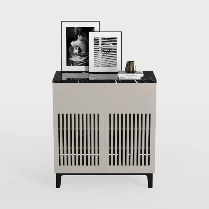 32 Inch Fluted Sideboard Buffet Cabinet with