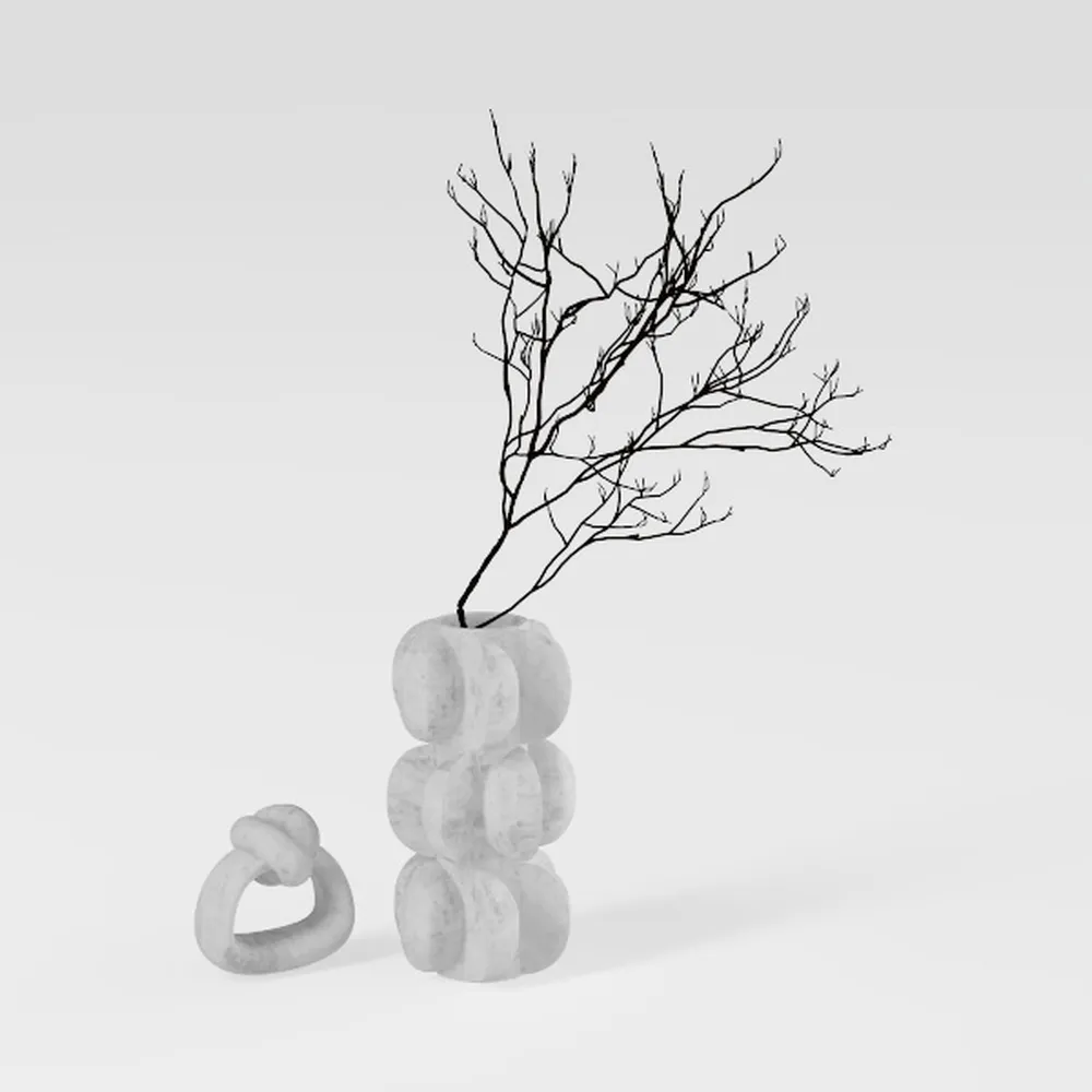 Pompon Mum Artificial Flowers, 6pcs Faux Silk Long