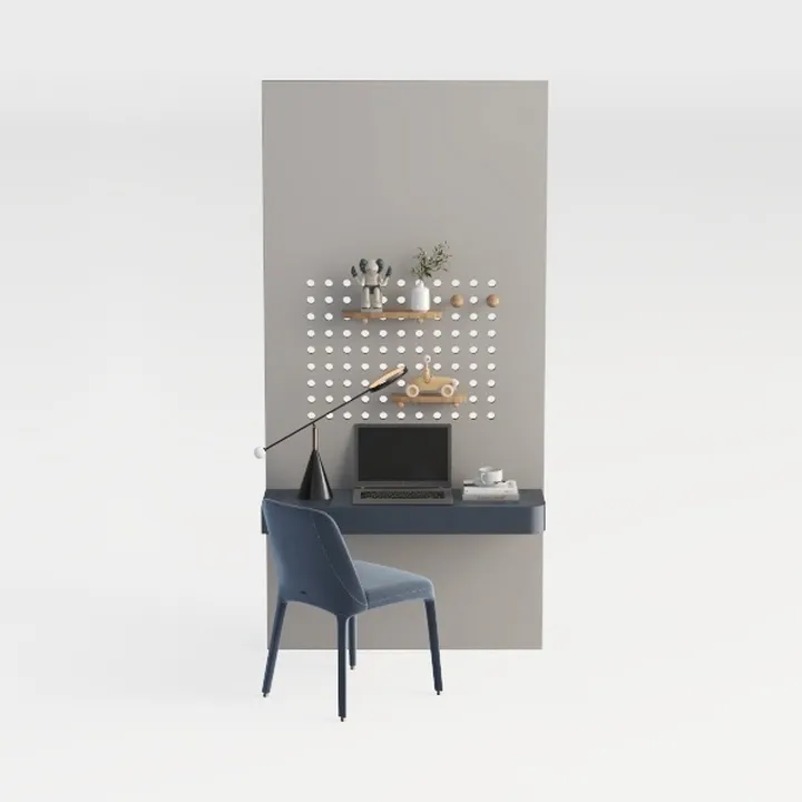 Generico Elegante scrivania da Ufficio in Legno massello con Ripiani portaoggetti, 78 cm di Larghezza x 175 cm di Altezza x 60 cm di profondità, scrivania Moderna per Ampia postazione di Studio, Fini