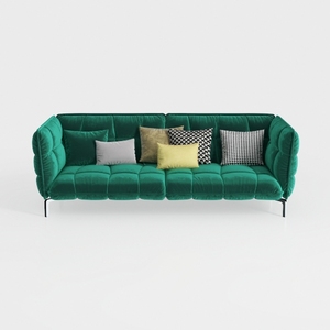 SZLIZCCC 63" Accent Sofa, Mid Century Modern Velve