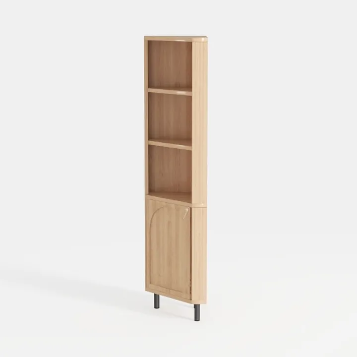 Grepatio Fluted Corner Cabinet, 68" Tall Corner